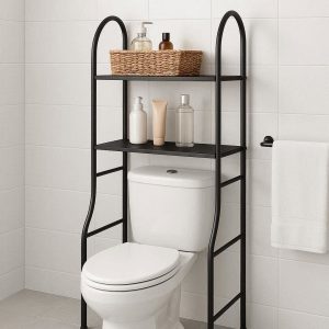 18 Over The Toilet Storage Rack With Three Shelves For Bathroom Organization And Extra Towel Space