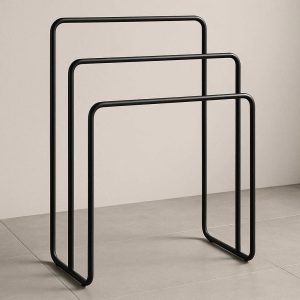 12 Modern Freestanding Towel Rack With Three Tiers For Bathroom And Bedroom Clothes Organization